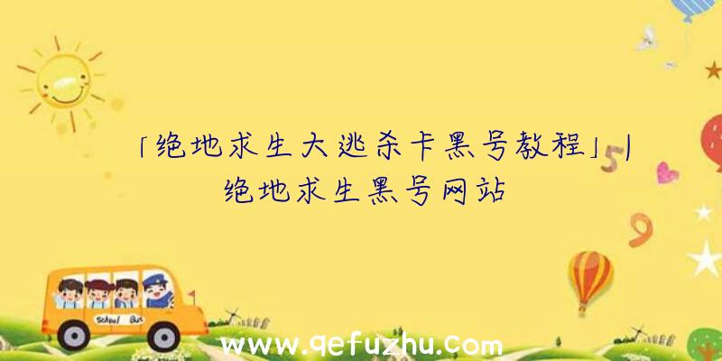 「绝地求生大逃杀卡黑号教程」|绝地求生黑号网站